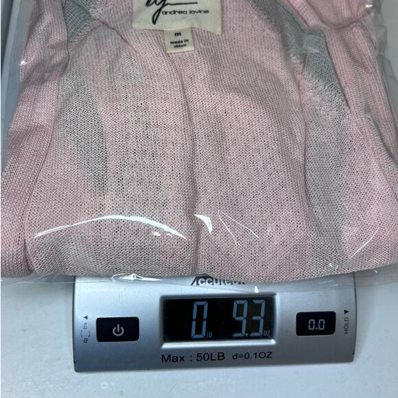 Andrea Jovine Women’s Open Front Longline Lightweight Cardigan, Pink, size M - Picture 11 of 11